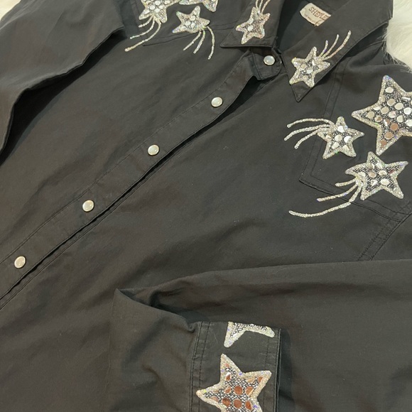 ROPER WOMEN'S STAR LONG SLEEVE WESTERN SHIRT - Picture 5 of 12